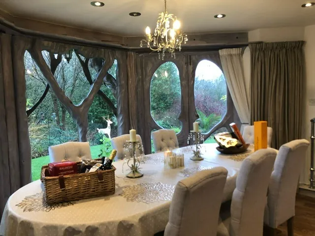 Welcome hamper on the dining table