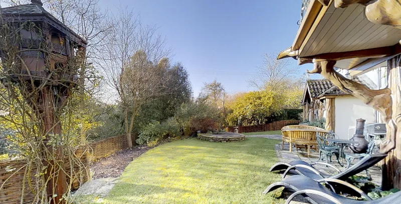 The rear garden